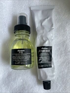 BRAND BEW Davines OI Oil & OI Hand Balm (used a few times) $60 VALUE for 27$!